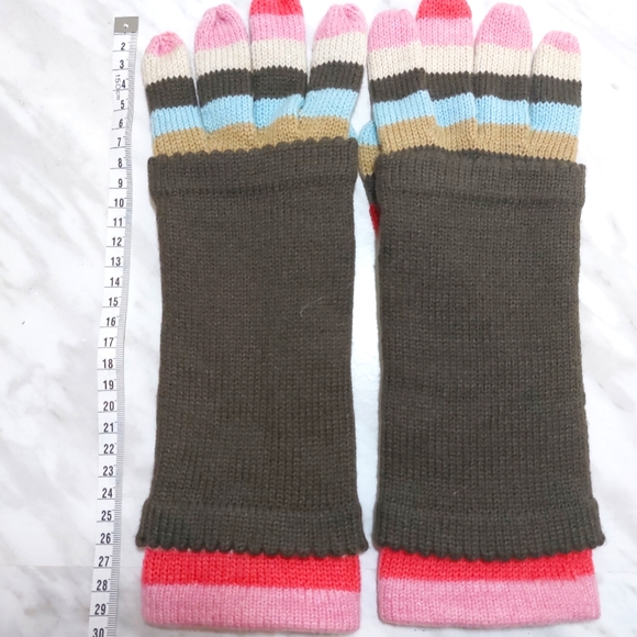 ⛄️ Aero by Aeropostale Multicolored Knit Gloves - Size M - Picture 6 of 7